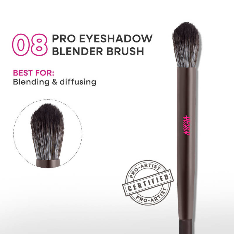 Nykaa Tools Soft & Skin Friendly Non-Shredding Brush - 08 Pro Eyeshadow Blender