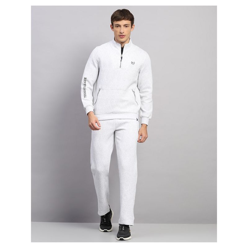 Monte Carlo Mens Off White Regular Fit Hooded Neck Winter Tracksuit (M)