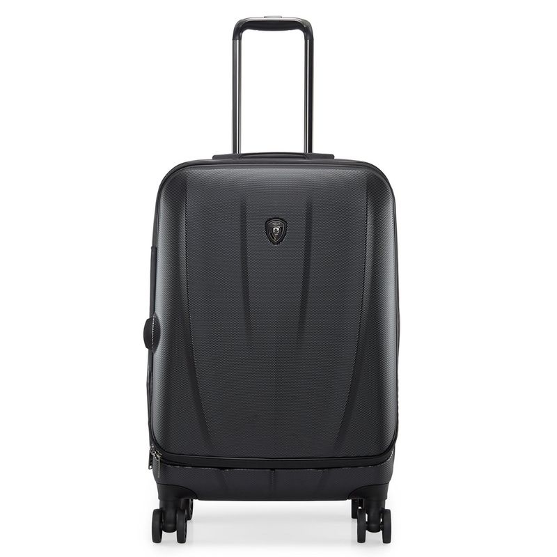 HEYS Vantage Black Color Polycarbonate Material Hard 26" Medium Size Trolley (M)