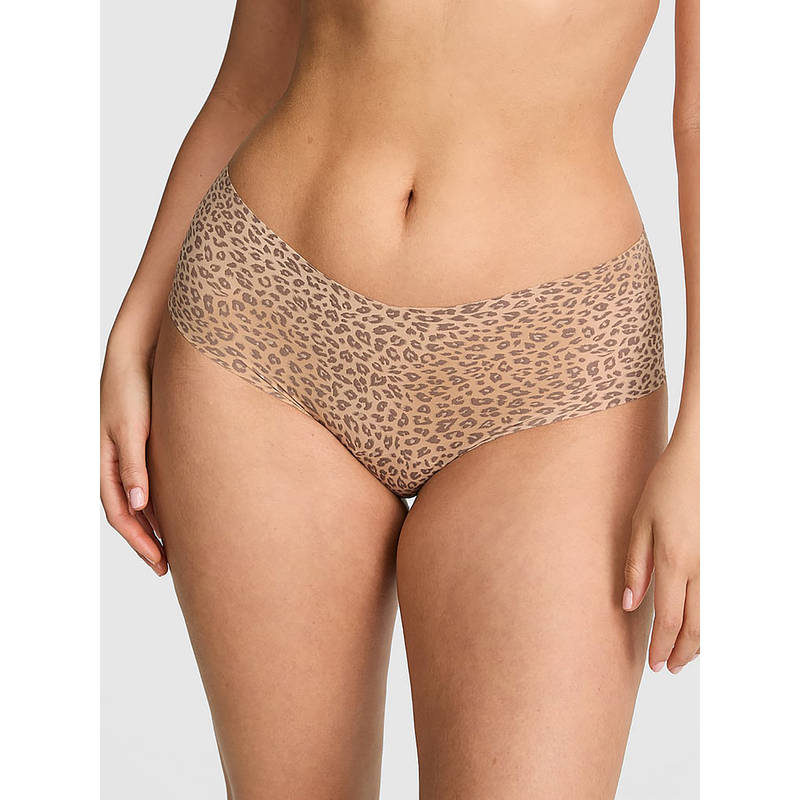 Victoria's Secret Women Multi-Color Animal Printed No-Show Cheeky Brief Panty (XS)