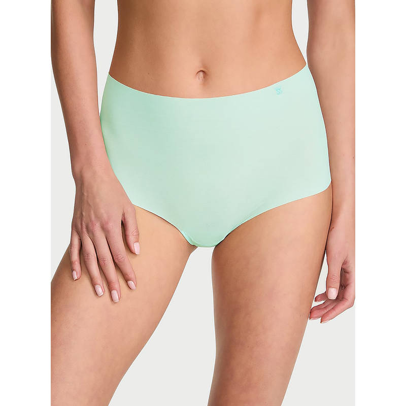 Victoria's Secret Women Green No-Show Mesh Modern Brief Panty (S)