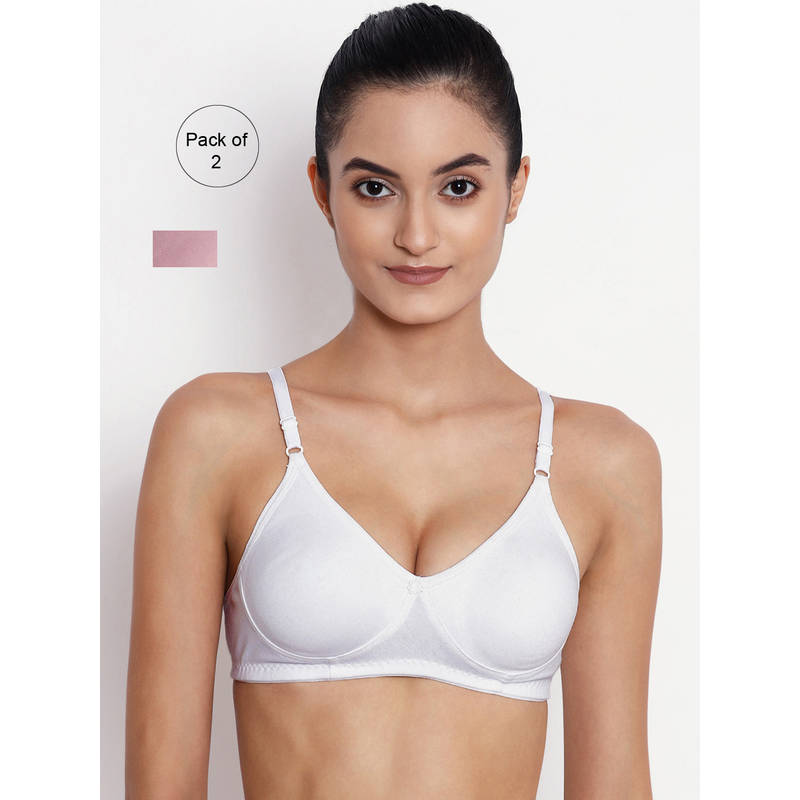 Abelino Pack Of 2 Non Padded Seamless Bras. - Multi-Color (28B)