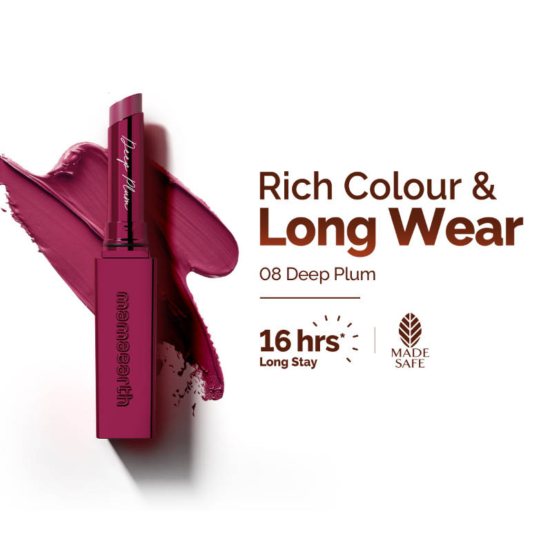 Mamaearth Luxe Matte Long Stay Lipstick - Deep Plum