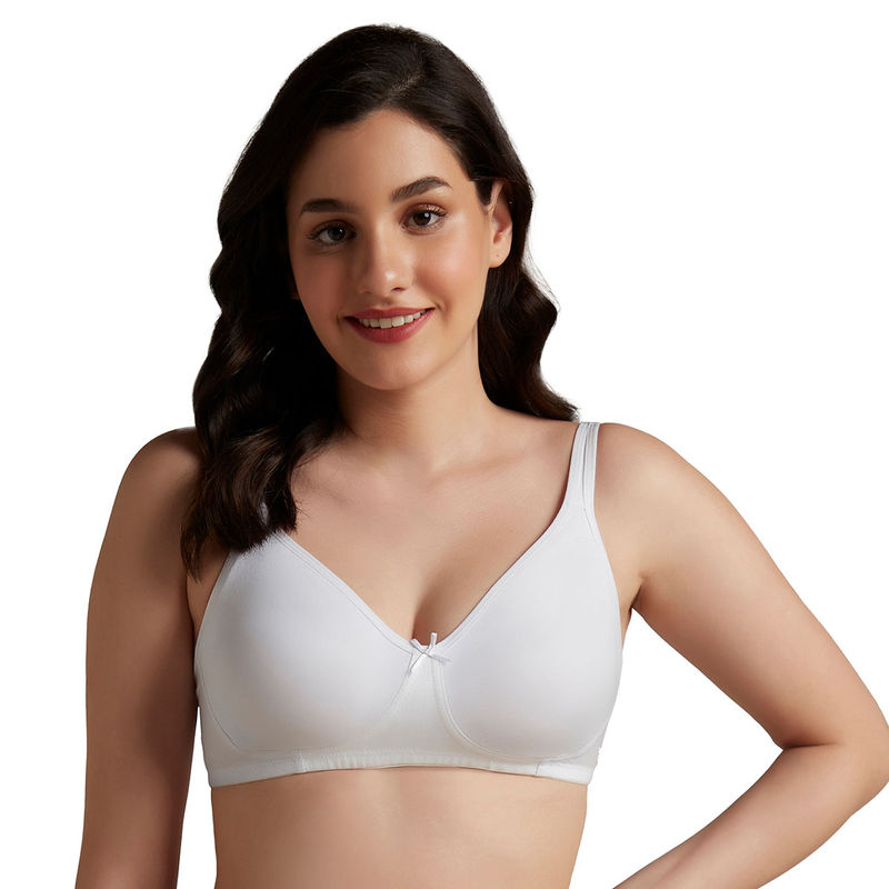 Amante White Non Padded Non-Wired Chic Comfort Support Bra (32B)