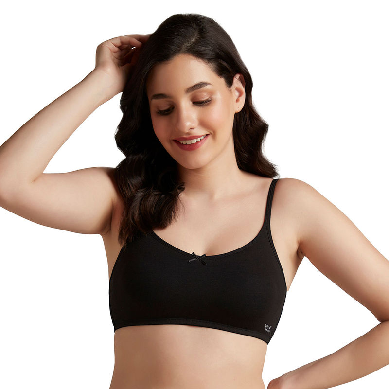 Amante Black Non Padded Non-Wired Daily Support Bra (32B)