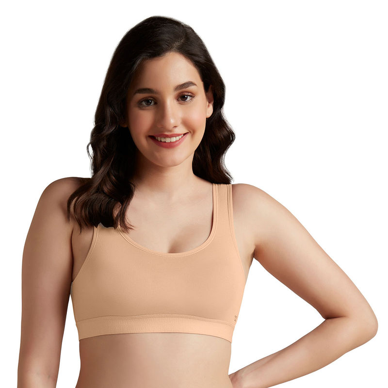 Amante Nude Non Padded Non-Wired Easy Slip-On Cami Bra (M)