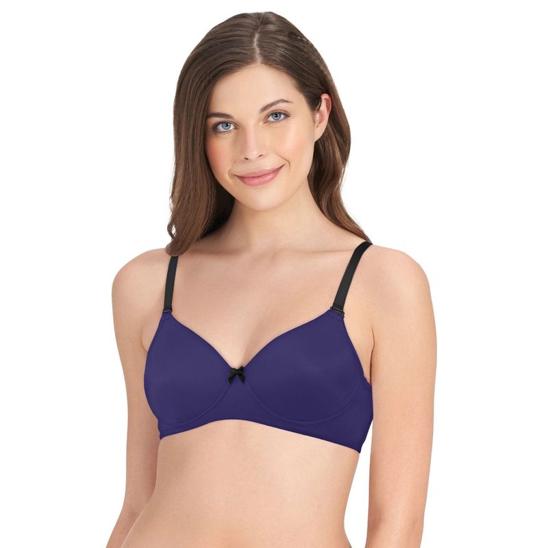 Amante Smooth Dreams Padded Non-Wired T-shirt Bra - Blue (32D)