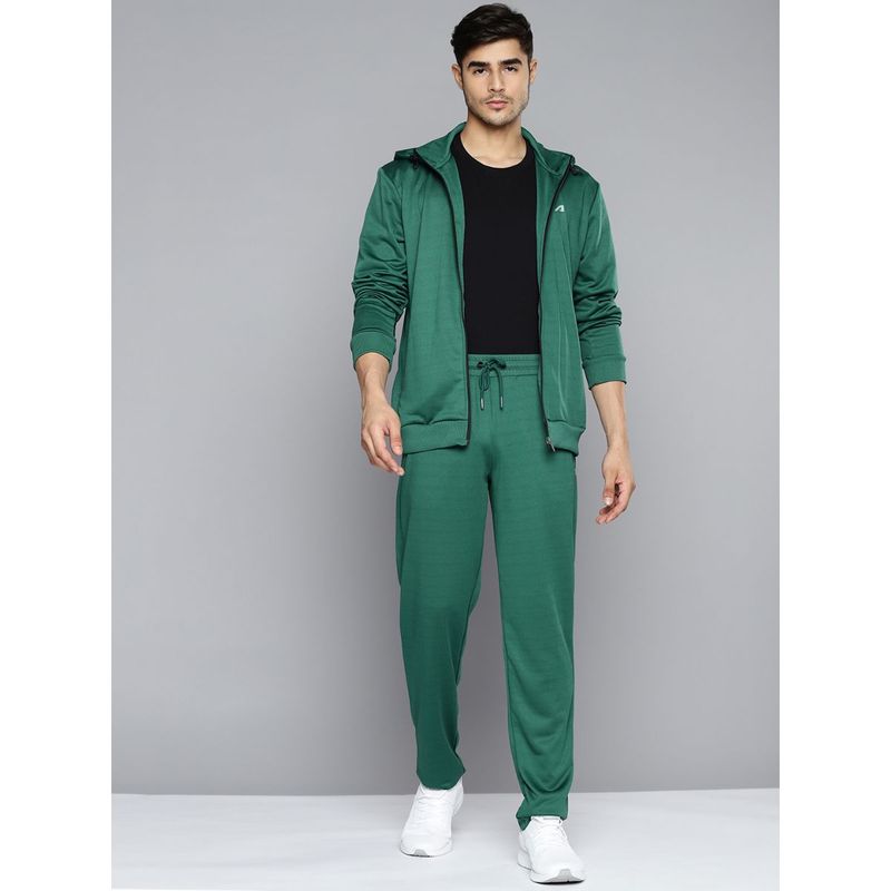 Alcis Men Green Solid Tracksuit (Set of 2) (M)