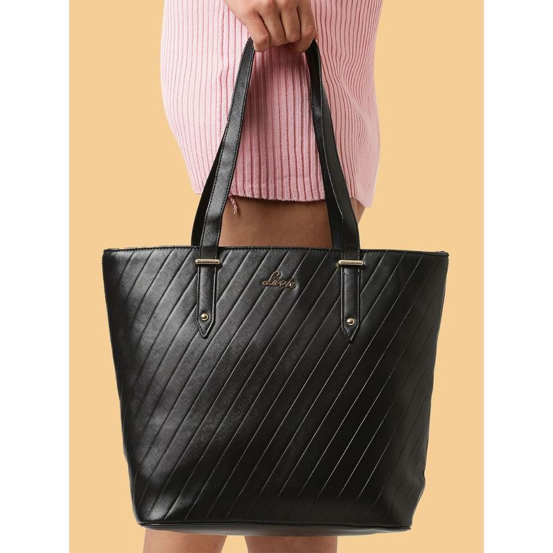Lavie womens Berry Black Tote Bag : : Fashion