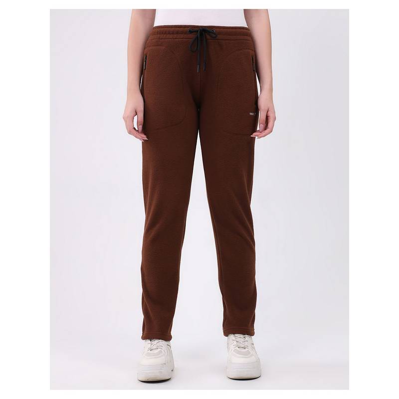 Rock.it Brown Polyester Blend Solid Regular Fit Trackpant (M)