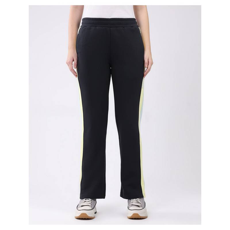 Monte Carlo Navy Blue Cotton Blend Solid Regular Fit Trackpant (S)
