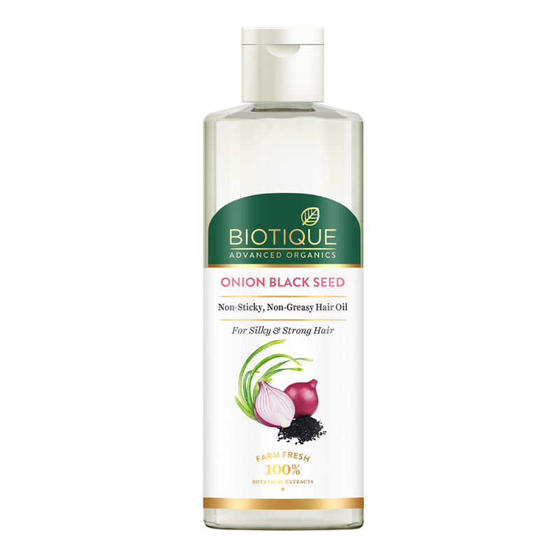 Buy Biotique Advanced Organics Onion Black Seed Hair Oil Online