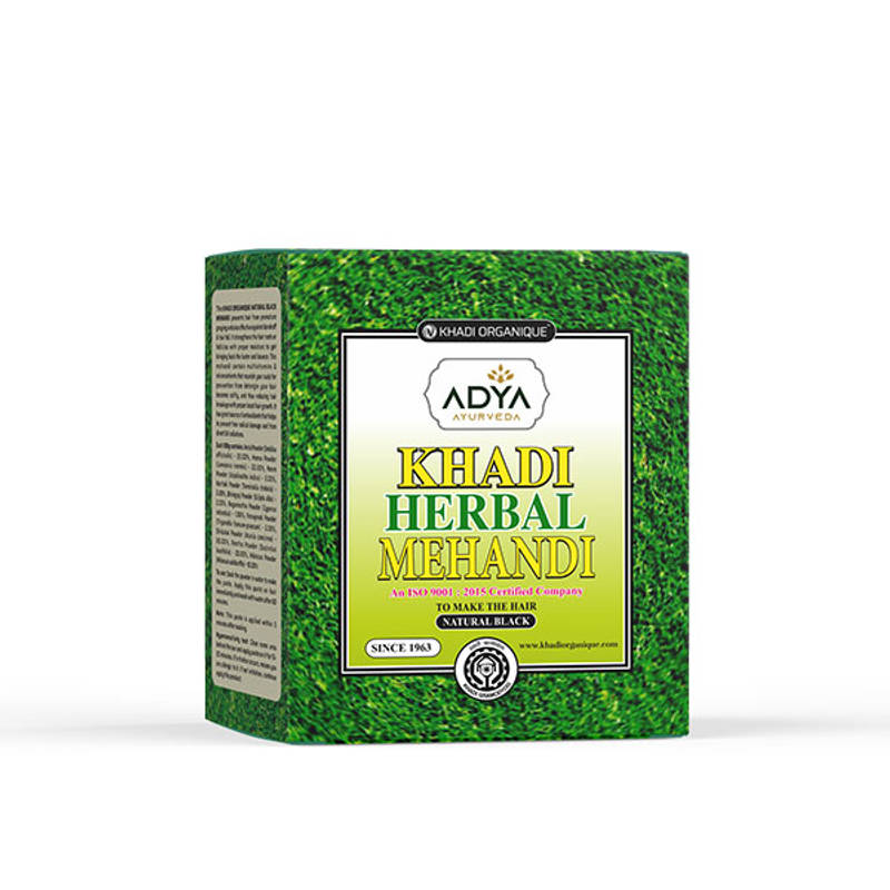 Buy Khadi Organique Ayurvedic Herbal Black Mehndi, Natural Hair Color ...