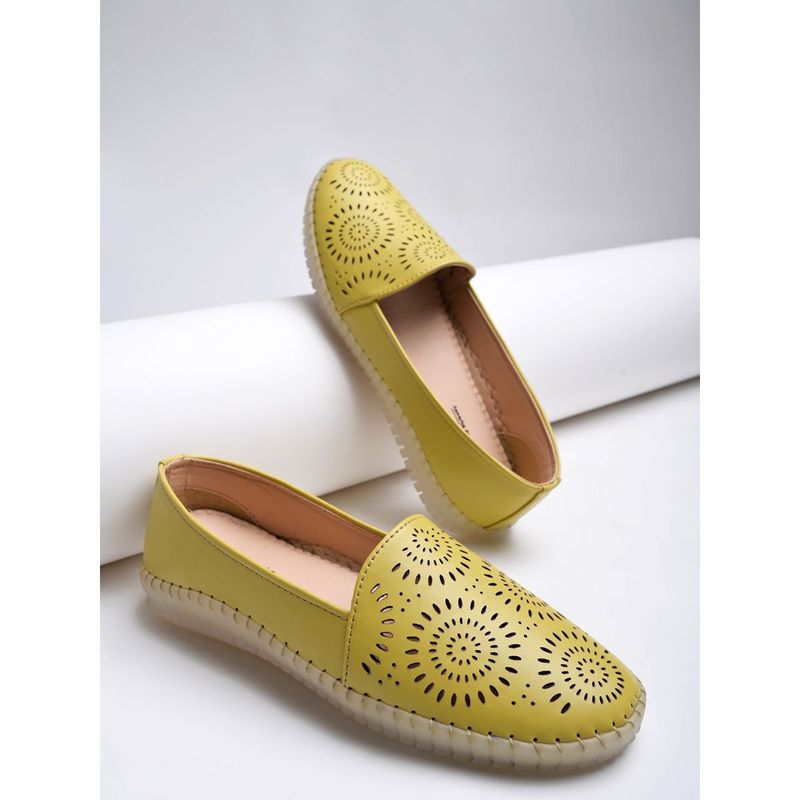 Shoetopia Everyday Casual Yellow Loafers (EURO 37)
