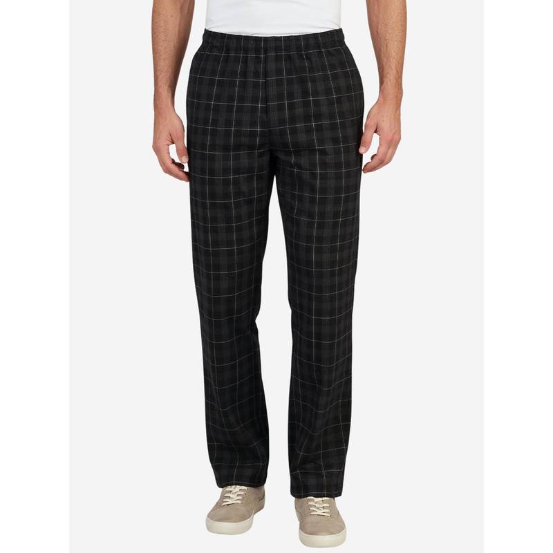Bonjour Black Checks Cotton Pyjama (M)