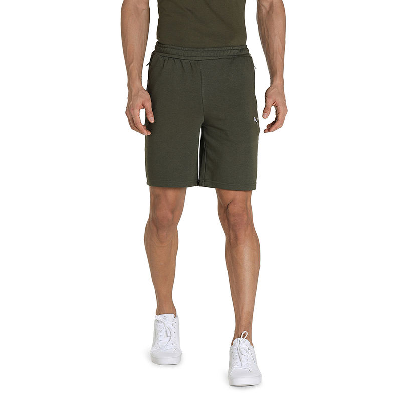 Puma Zppered BT Mens Green Casual Shorts (S)
