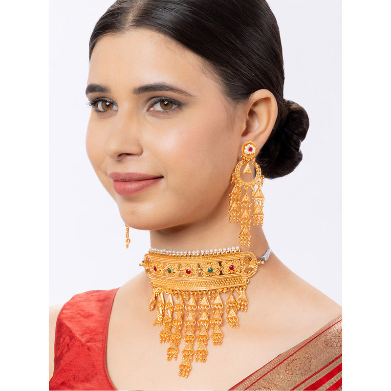 Rajputi earrings gold Clearance