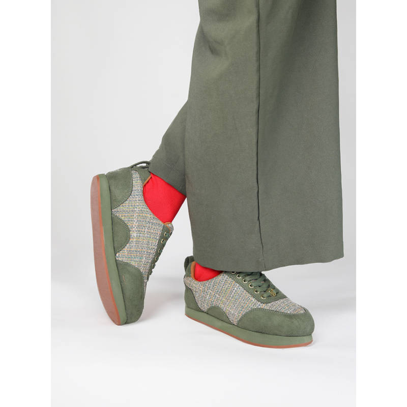 Monrow Women Miley Olive Sneakers (EURO 36)