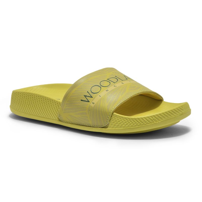 WOODLAND Women's Yellow Sliders (UK-5)