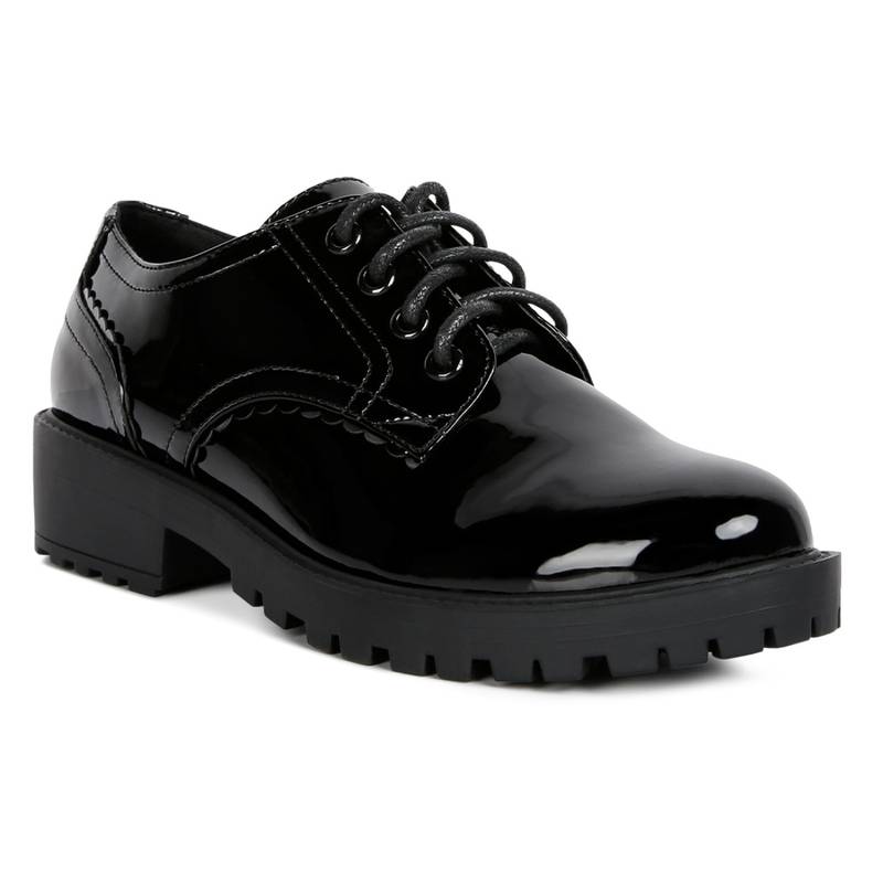 London Rag Solid Black Casual Shoes (EURO 39)