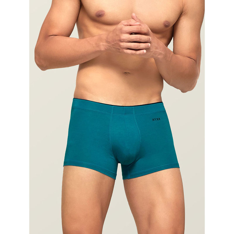XYXX Men Intellisoft Antimicrobial Micro Modal Uno Trunk Teal (S)