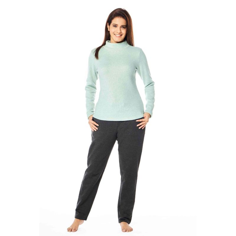 July Nightwear Winter Collection For Women Multi Fleece Track Suit with High Neck (XL)