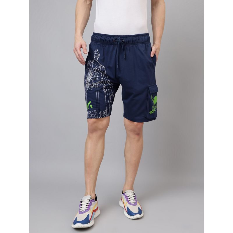 Free Authority Official One Piece Graphic Regular Fit Shorts for Young Men (38)