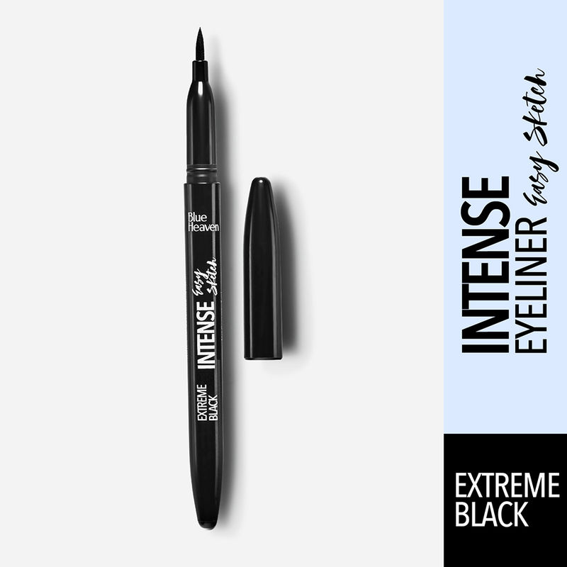 Blue Heaven Intense Eyeliner Easy Sketch Extreme Black Buy Blue
