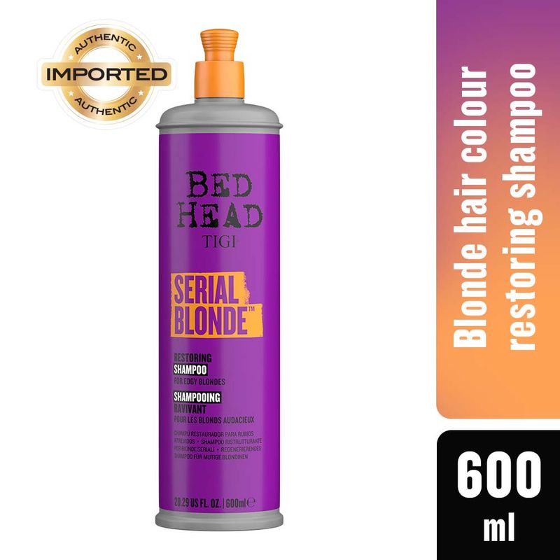 TIGI Bed Head Serial Blonde Restoring Shampoo For Blonde Coloured & Damaged Hair