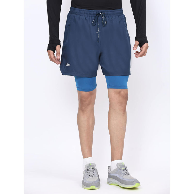 Dida Blue Men Light Regular Fit Jogging Activewear Sports Short (M)