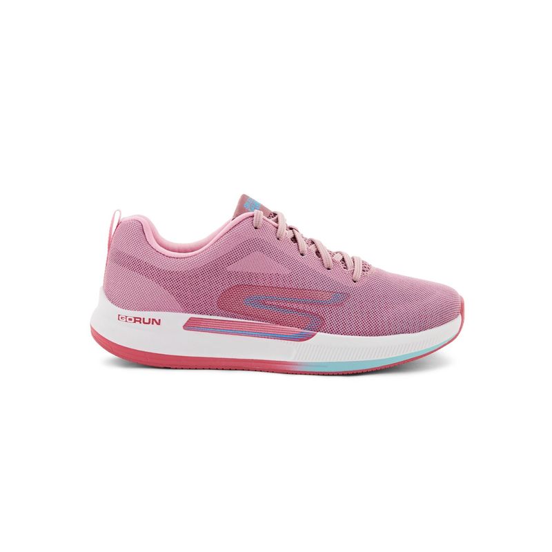 SKECHERS GO RUN PULSE-GET MOVING Purple Running Lace Up Sports Shoes (UK 3)