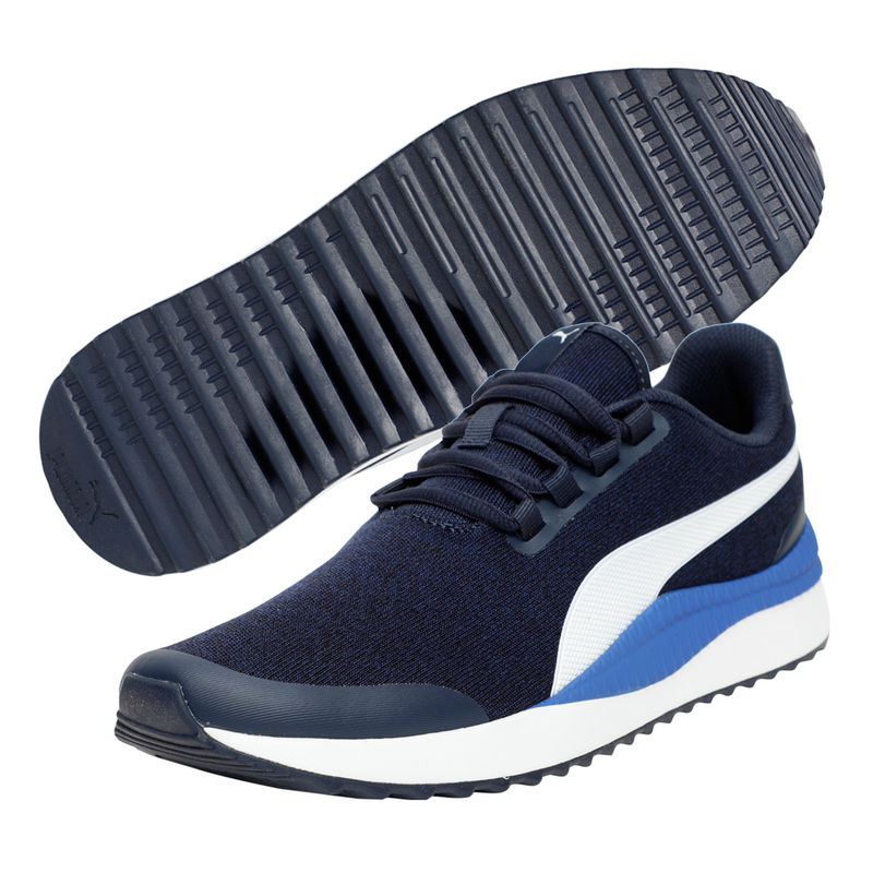 Buy Puma Pacer Next Fs Knit Unisex Navy Blue Sneakers 7 Online