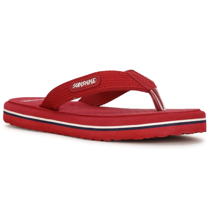 Bata Solid Red Flipflops (UK 7)