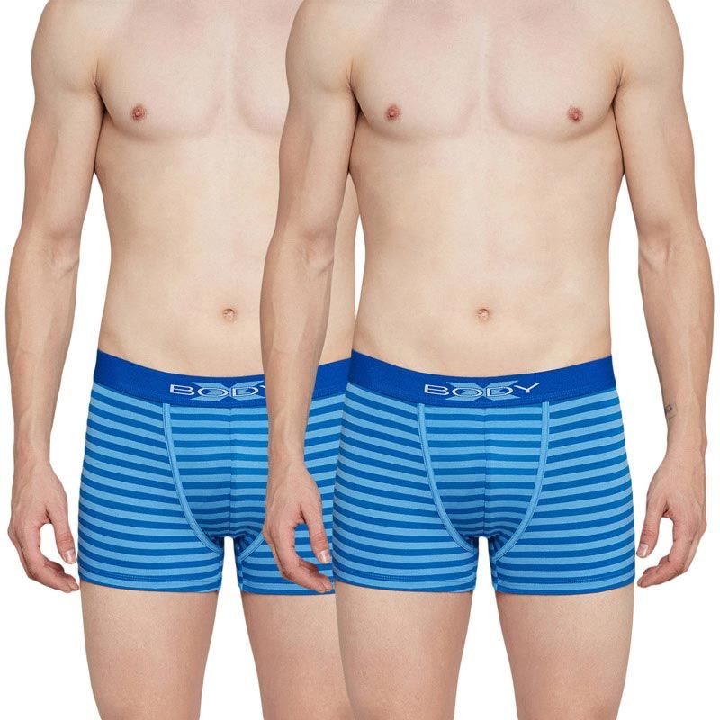 BODYX Pack Of 2 Fusion Trunks In Sky Blue Colour (S)