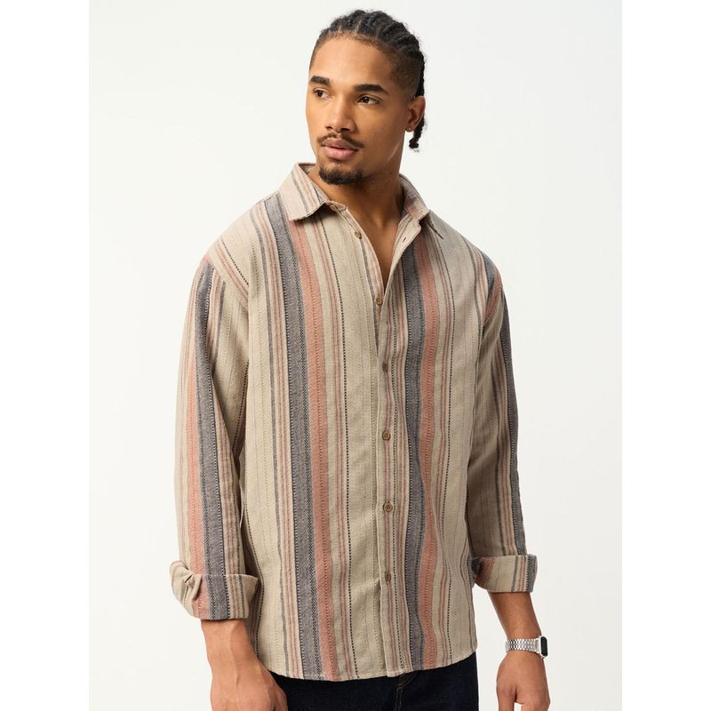 The Souled Store Textured Shirt Canyon Men Relaxed Shirt (M)