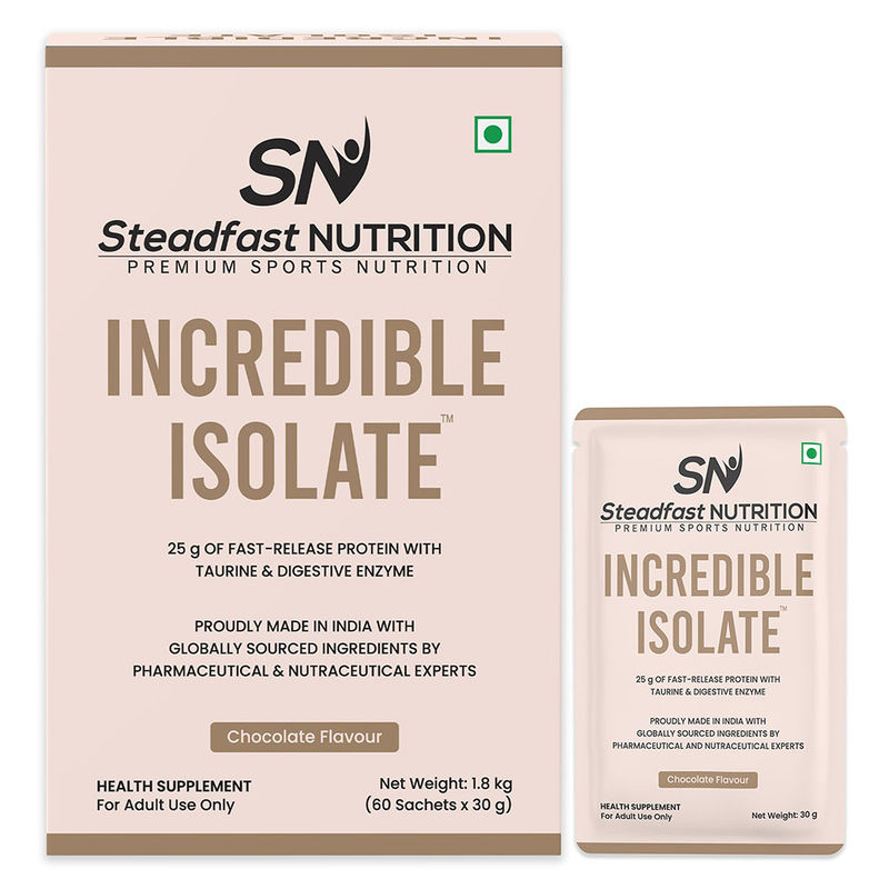 Steadfast NUTRITION Incredible Isolate Whey Protein Blend The Instant Recovery - Chocolate