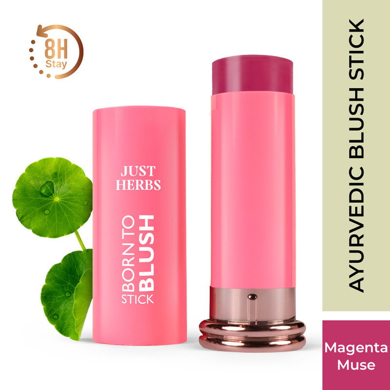 Just Herbs Born to Blush Stick - Magenta Muse