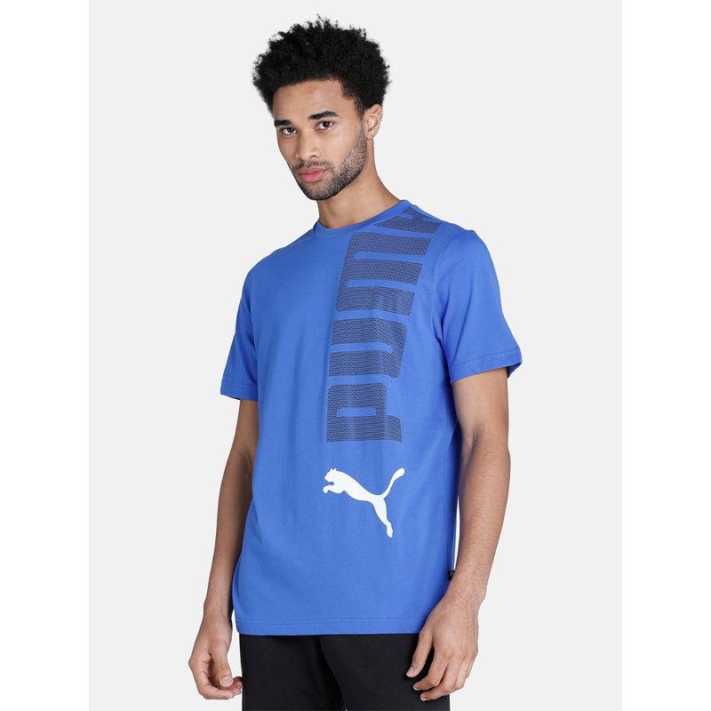 Blue Puma Online Lab Ess T-shirt Mens Logo Buy
