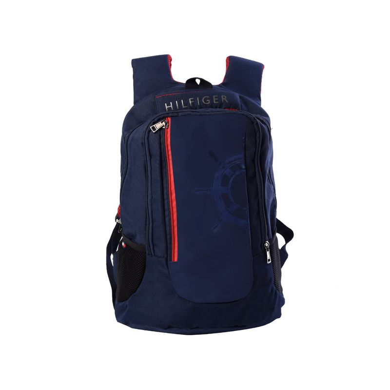 Tommy Hilfiger Navy Blue Biker Collection High School Bag