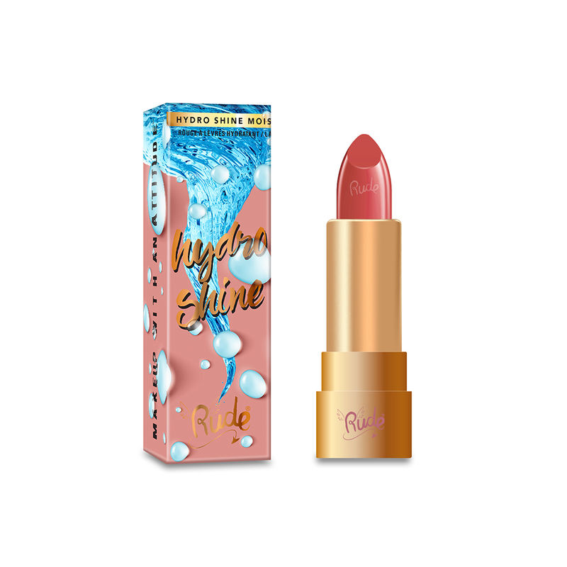 Rude Cosmetics Hydro Shine Moisturizing Lipstick - Mauve Blush