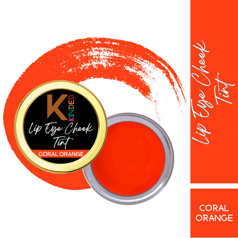 KINDED Lip, Eye and Cheek Tint - Coral Orange