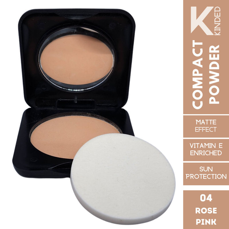 KINDED Sun Protection Compact Powder with Vitamin E - 04 Rose Pink