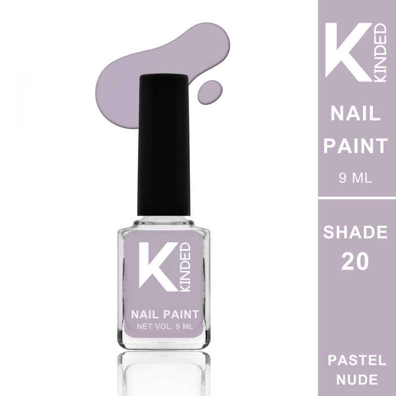 KINDED Long Stay Glossy Finish Nail Paint - 20 Pastel Nude