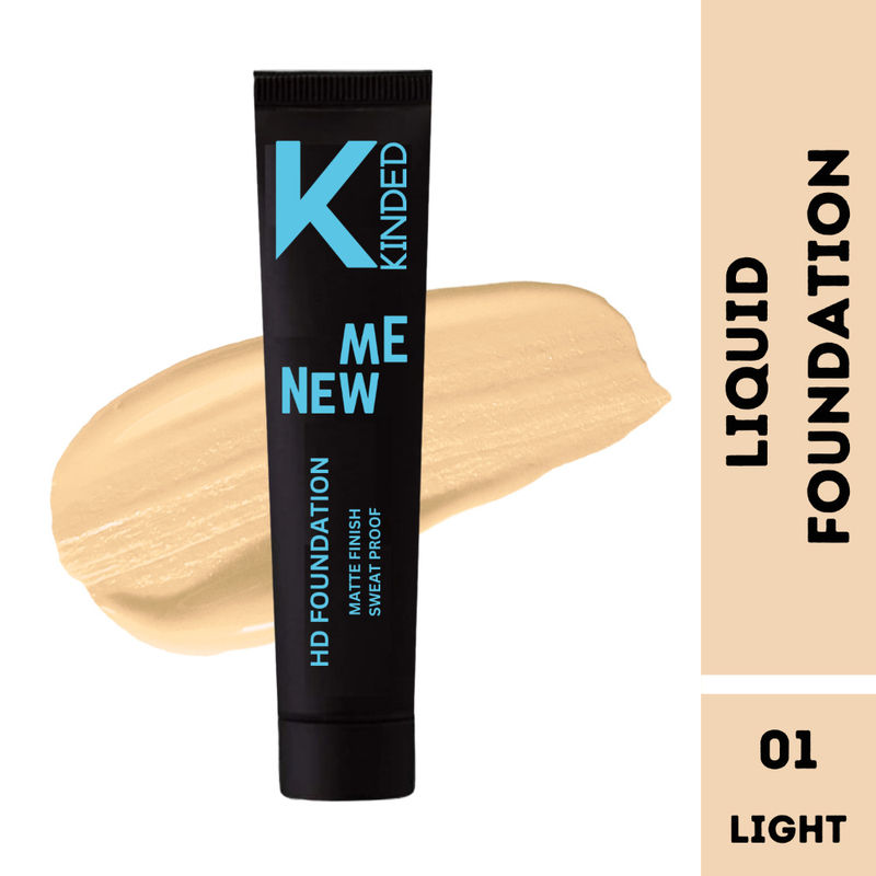 KINDED New Me Liquid HD Foundation - 01 Light