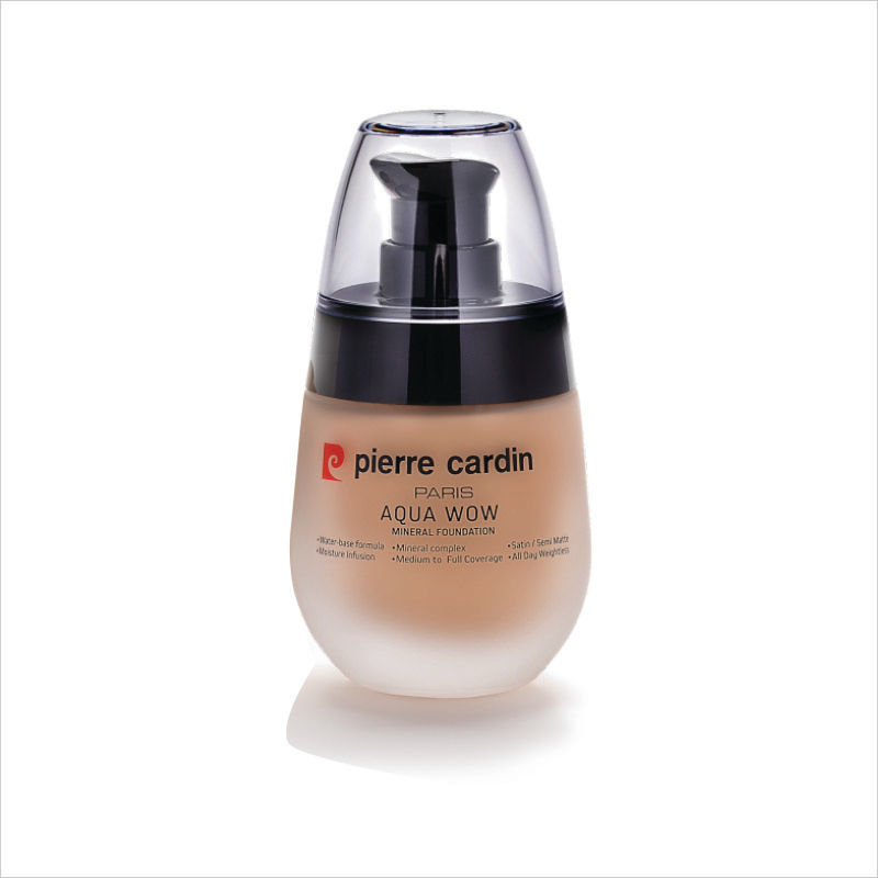 Pierre Cardin Paris - Aqua Wow Mineral Foundation 406-Ivory Skin With Warm Yellow