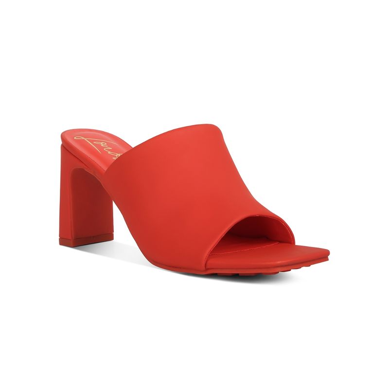 London Rag Coral Slip-On Mid Heel Sandals (EURO 36)
