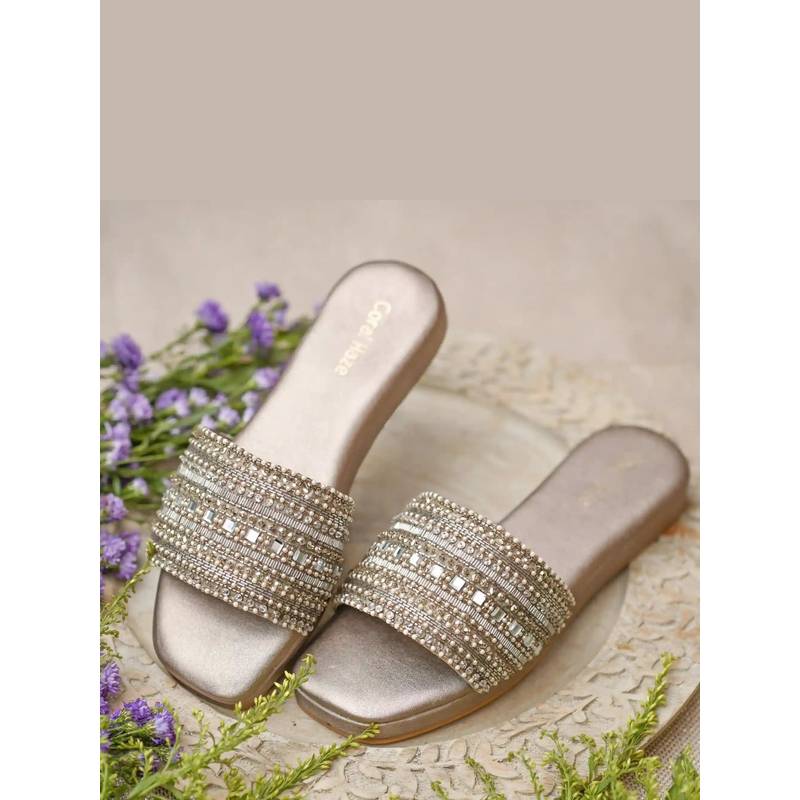 Coral Haze Aurelia Silver Sandals (EURO 35)