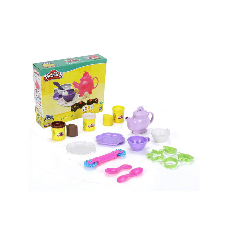 PlayDoh PlayDoh Tea for Two Playset for Kids 3 Years and Up with 3