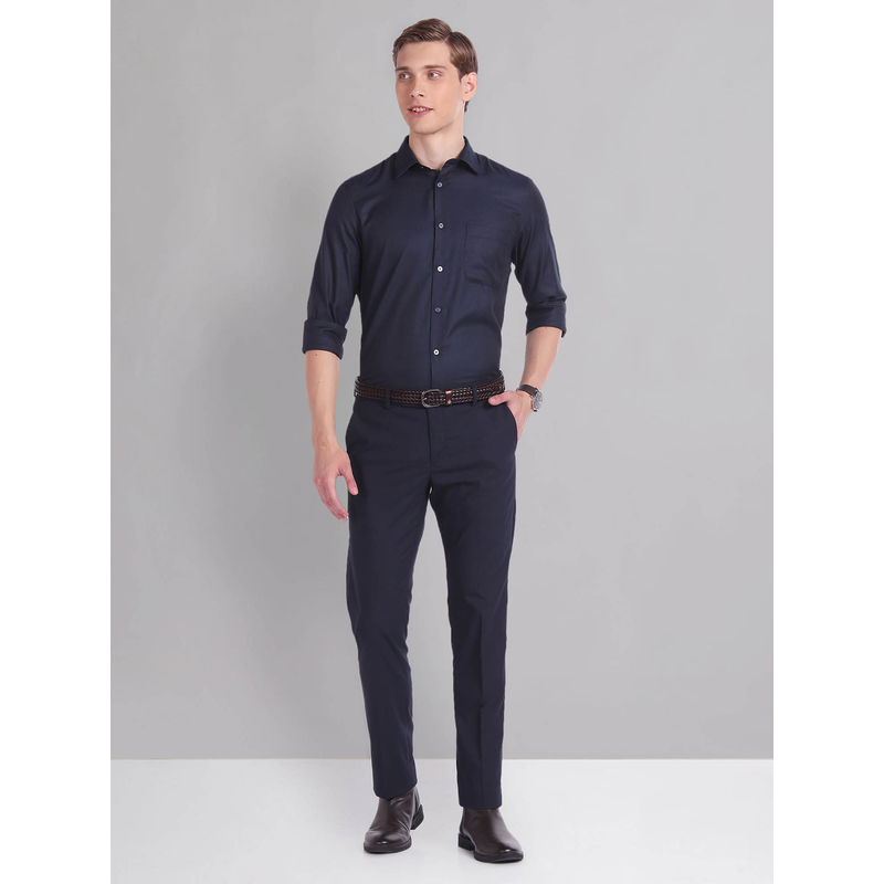 AD By Arvind Regular Fit Dobby Shirt (40)