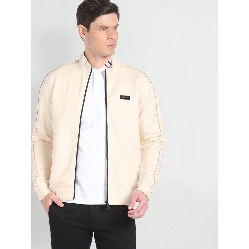 Arrow Newyork High Neck Panelled Sweatshirt (2XL)